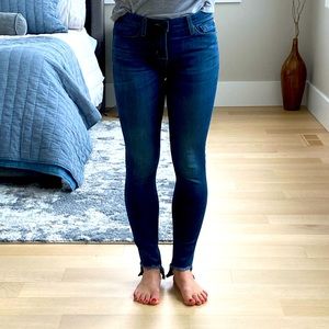 Hudson uneven hem jeans